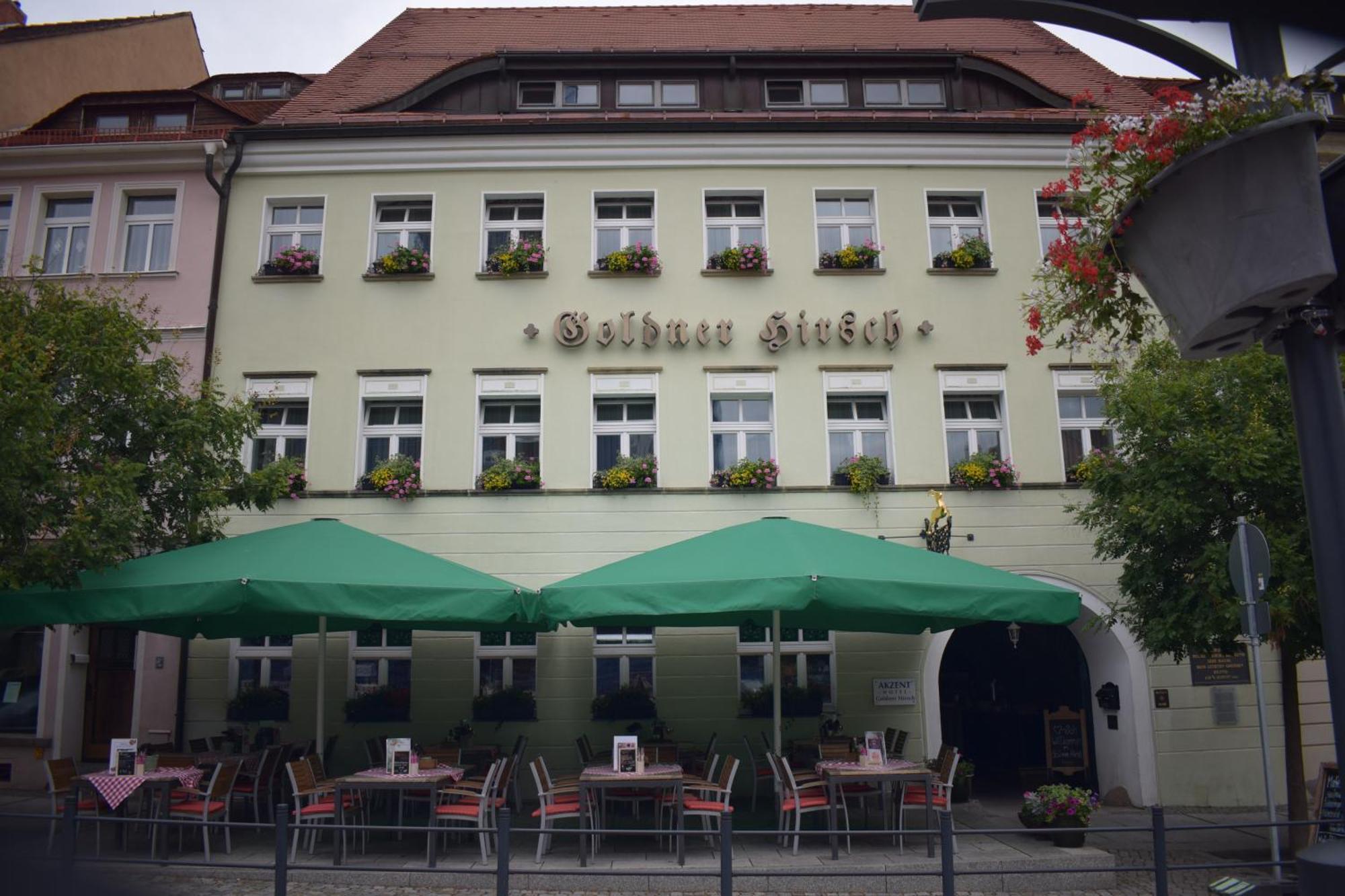 Akzent Hotel Goldner Hirsch Kamenz Dış mekan fotoğraf