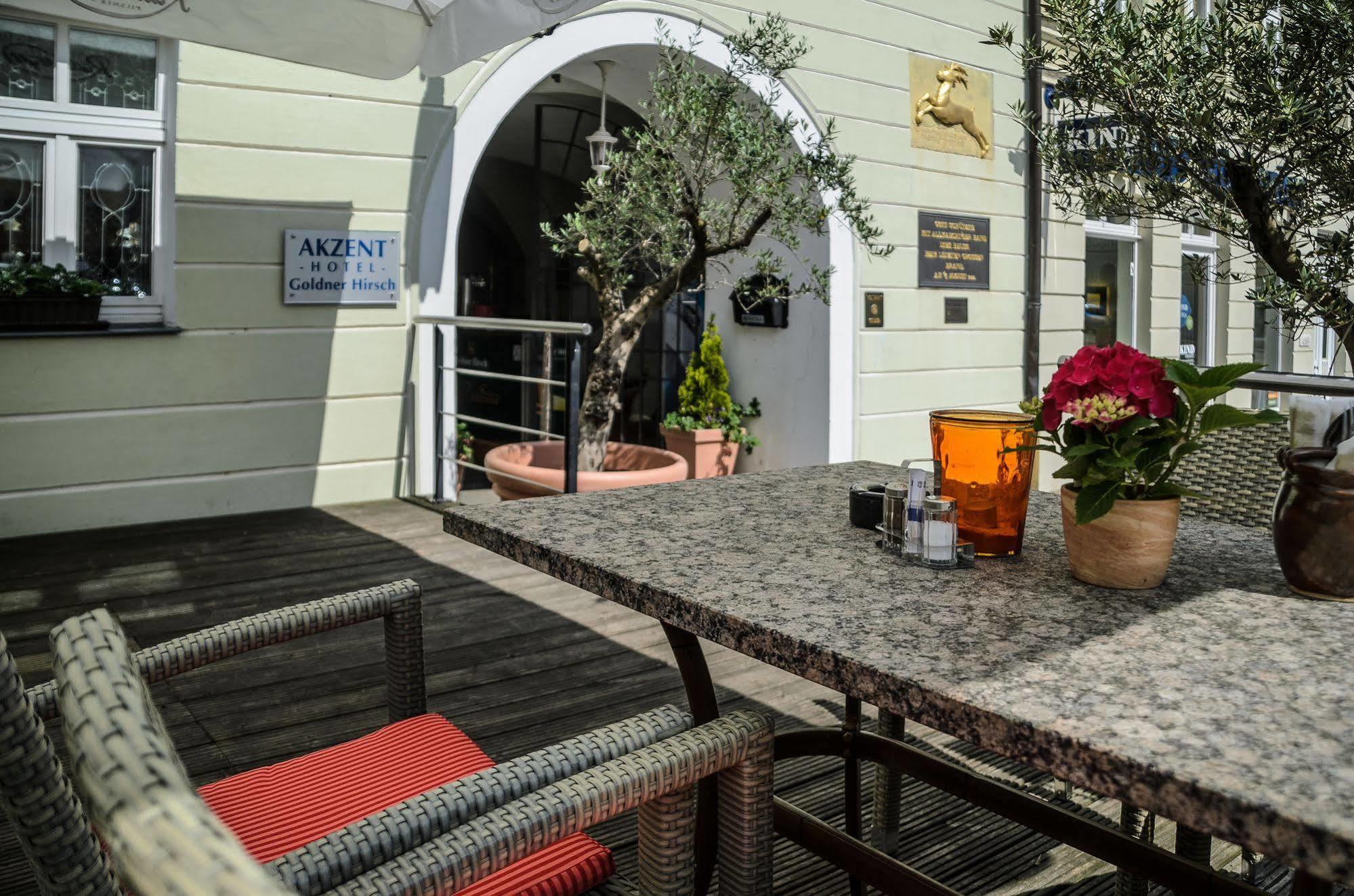 Akzent Hotel Goldner Hirsch Kamenz Dış mekan fotoğraf
